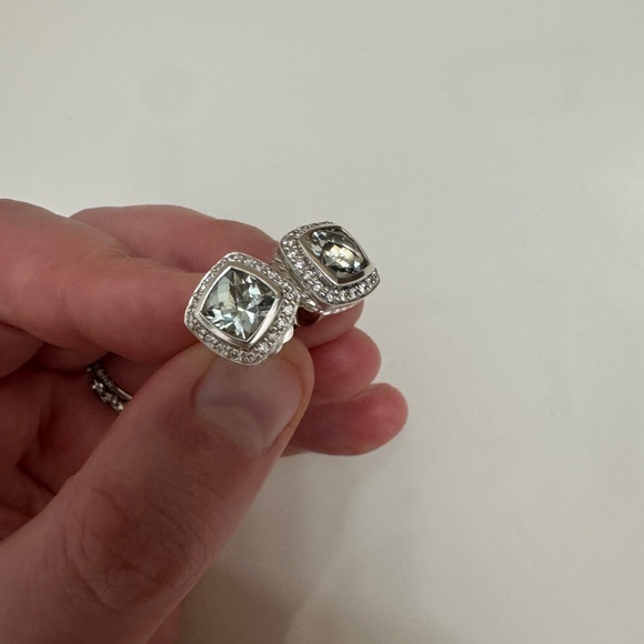 Flawless Authentic Vintage DY Albion Prasiolite Earrings - Picture 3 of 5